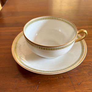 Antique Theodore Haviland Limoges France Cup and Saucer
